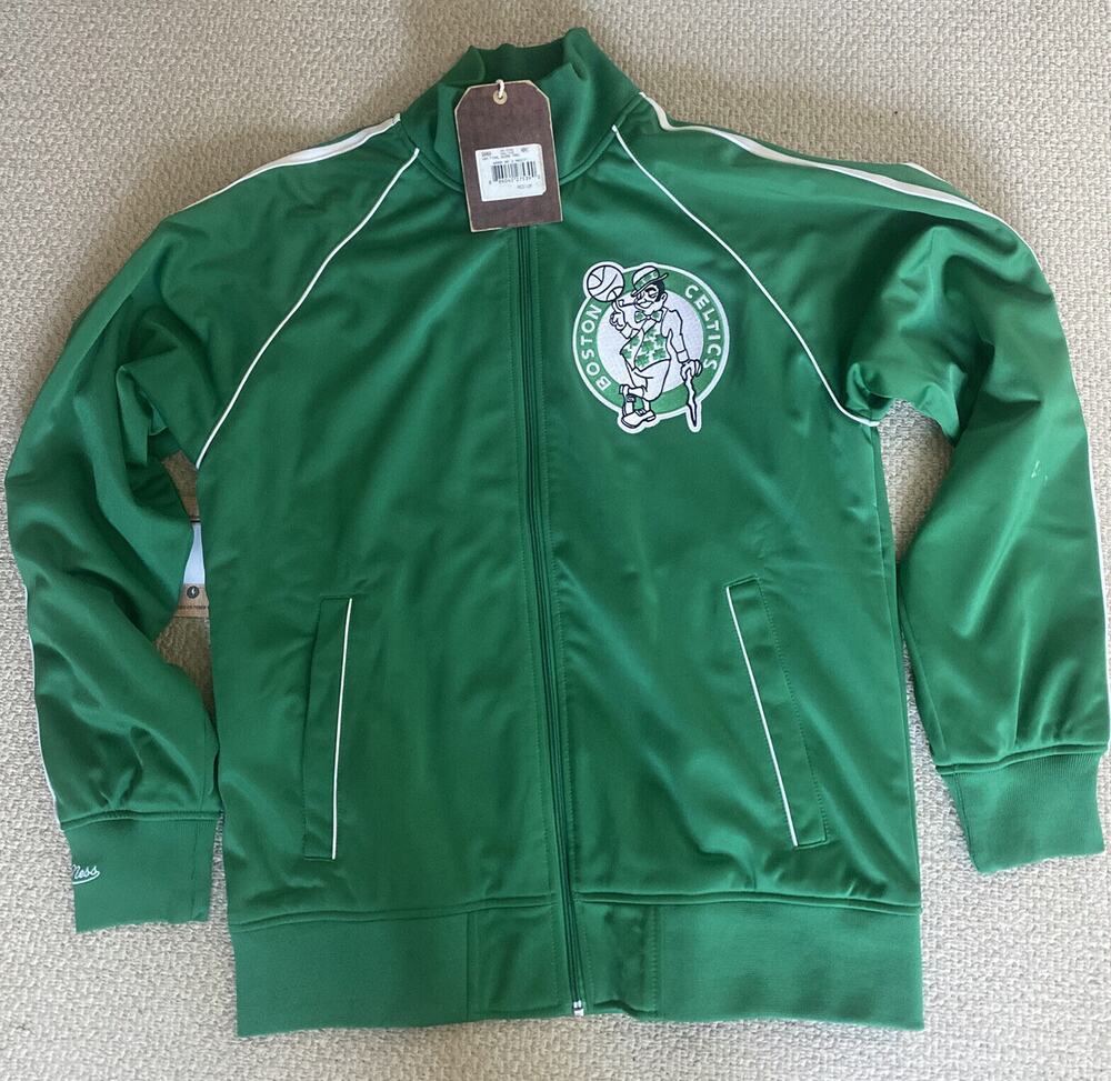 Boston Celtics Mitchell & Ness Medium Warmup Jacket - New With Tags